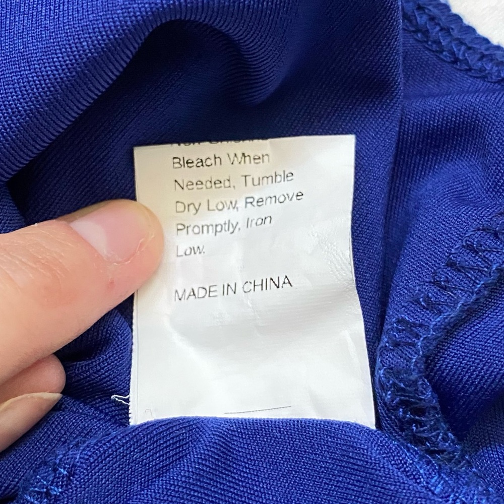 Shein Size M Cobalt Blue Long Sleeve Bodysuit - Picture 10 of 10